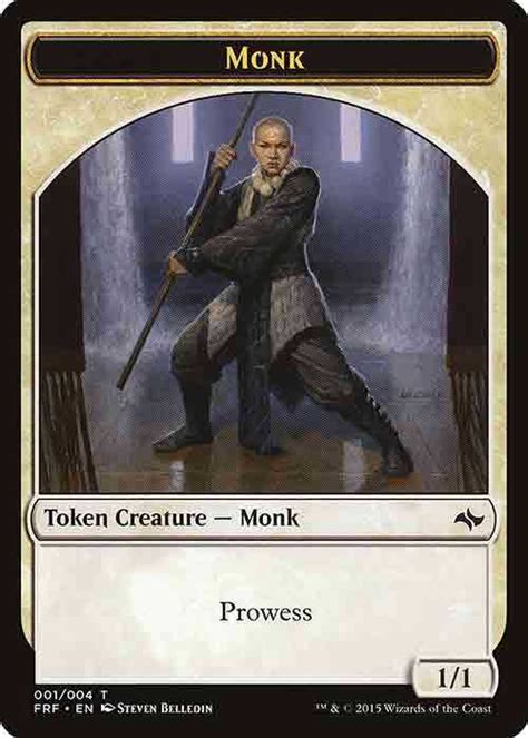 11 White Monk Creature Token Mtgonl Tokens