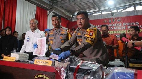 Daftar Jenis Barang Bukti Disita Polres Gowa Dalam Kasus Uang Palsu