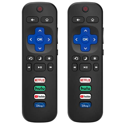 Pack Of Replaced Remote Control Only For Roku Tv Compatible For