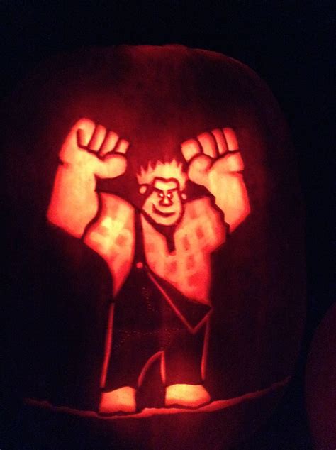 Wreck It Ralph Pumpkin Template