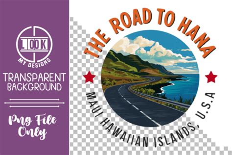 The Road To Hana Maui Hawaiian Islands Graphic By LOOK MY DESIGNS