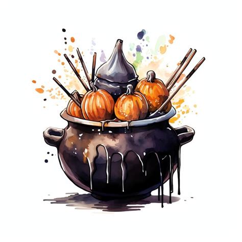 Premium Photo Witch Cauldron Cake Pop Sweets Dessert Halloween