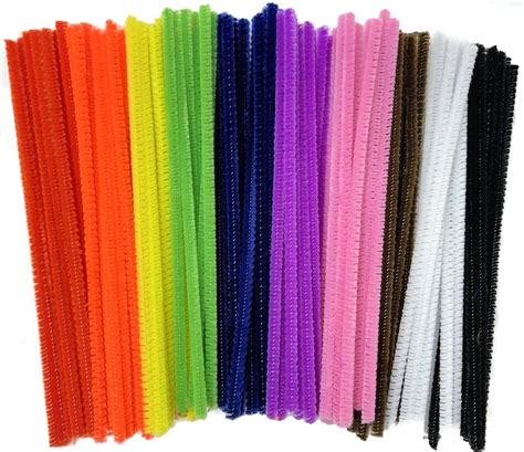 360 X Long Pipe Cleaners For Crafts Jumbo Pack In 10 Assorted Colors