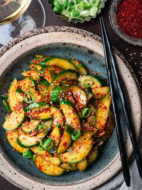 Korean Cucumber Salad Oi Muchim Nim Pairings