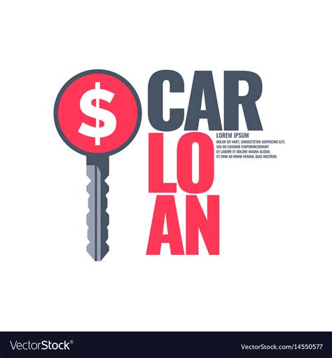 Poster An Car Loan Royalty Free Vector Image Vectorstock