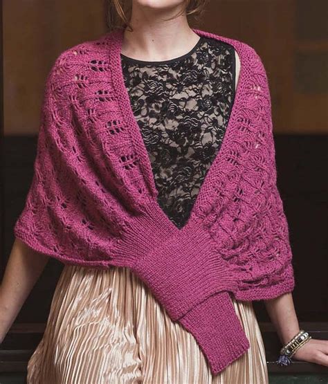 Self Fastening Scarves And Shawls Knitting Patterns Knitting Patterns