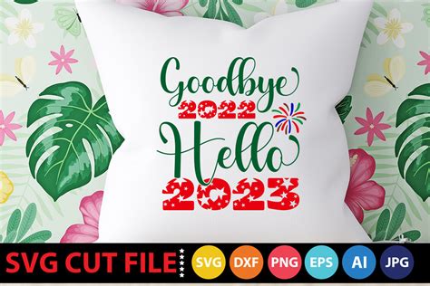 Goodbye Hello Svg Graphic By Dhrubo Tara Creative Fabrica