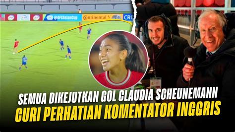 Studio TV Inggris Heboh Reaksi Komentator Lihat Gol Claudia