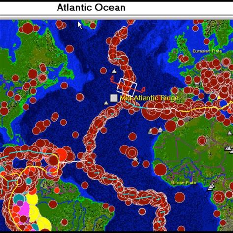 Plate Boundaries and Simulated Earthquake Activity | Download ...