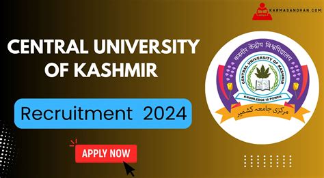 Central University Of Kashmir Recruitment Apply Onlin