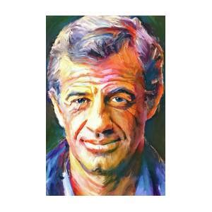 Jean Paul Belmondo Tribute Portrait Digital Art By Yury Malkov Fine