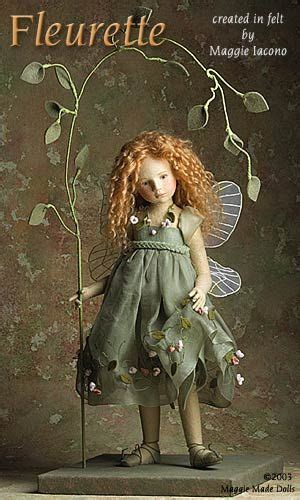 Maggie Iacono Fairy Dolls Art Dolls Felt Dolls