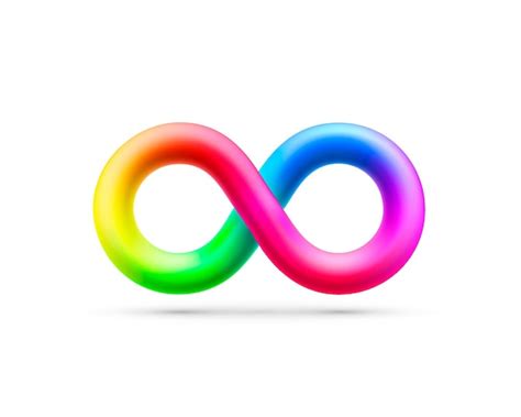 Símbolo Vectorial Del Arco Iris Infinito Elemento De Diseño