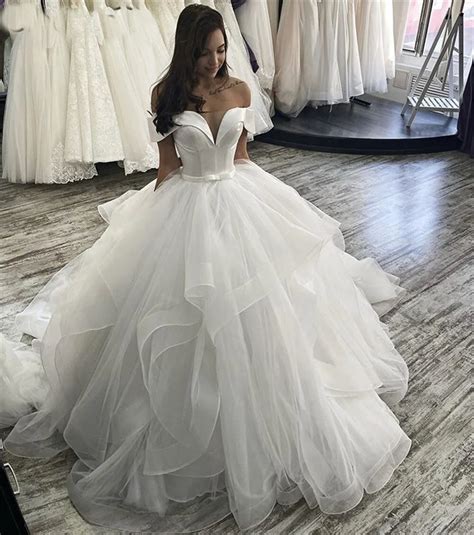 Strapless Wedding Dresses Ball Gown With Diamonds