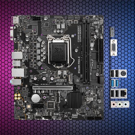 Материнская плата MSI B560M PRO-E MB Socket1200, MATX, iB560 (VGA+HDMI)