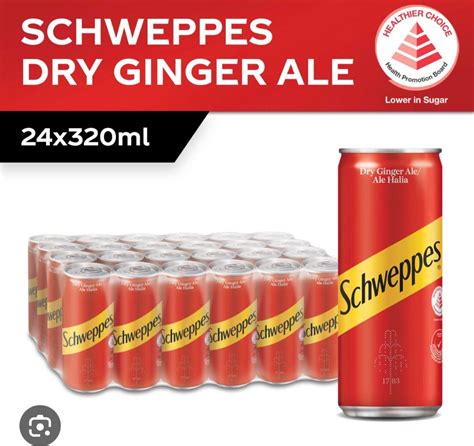 Schweppes Dry Ginger Ale 24 X 320ml Food And Drinks Beverages On Carousell