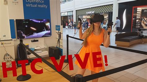 Htc Vive Demo At Microsoft Store Youtube