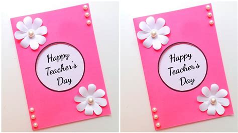 Wow😍 Teachers Day Card Making From Pink Paper • How To Make Easy