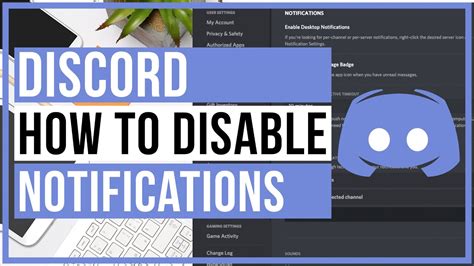 Discord How To Disable Notifications Youtube