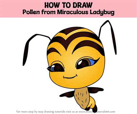 How to Draw Pollen from Miraculous Ladybug (Miraculous Ladybug) Step by ...