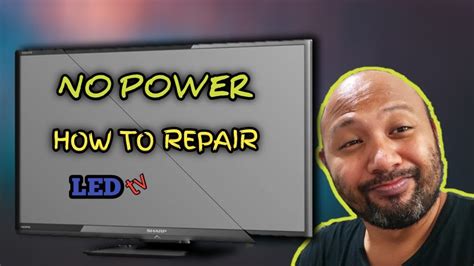 HOW TO REPAIR LED TV SHARP TAGALOG NO POWER PAANO AYUSIN KUAriel