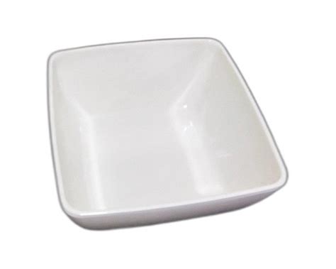 Square White Melamine Sq Salad Bowls For Caterers Hotel Design