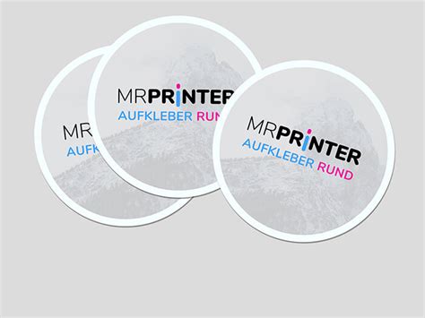 Runde Aufkleber Drucken Aufkleber Rund MrPrinter