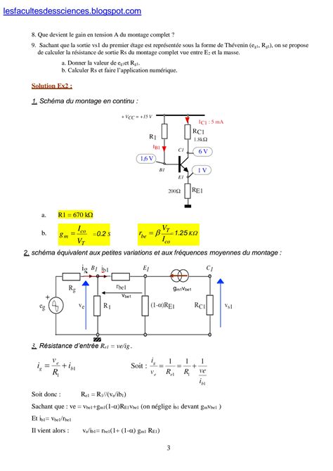 Solution Td Ampli Transistor Bipolaire Studypool