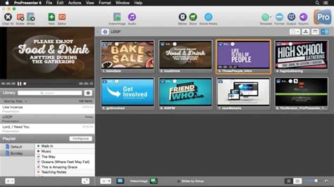 ProPresenter 6 Announcement Loops YouTube