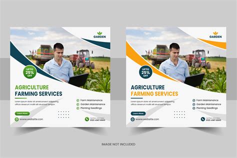 Smart agriculture banner template | Creative Market