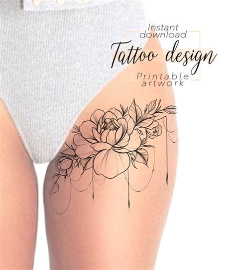 Floral Design Tattoo Design Digital Female Floral Pattern to - Etsy Canada