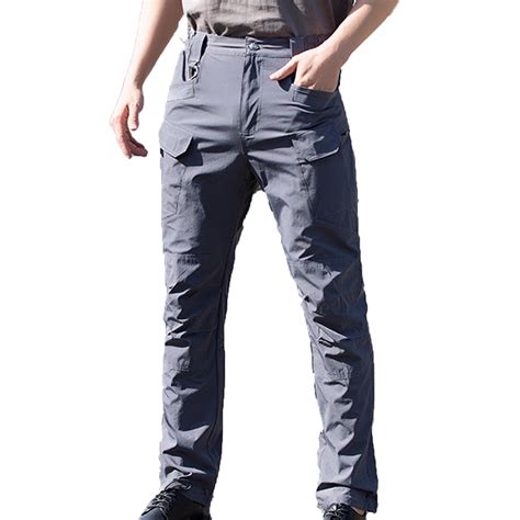 Caveitl Lightweight Pants for Men,Men's Assault Pants Multi Pocket ...