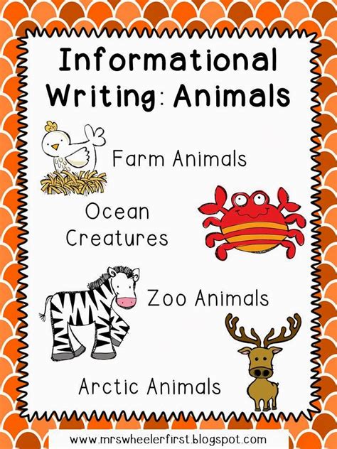 Mrs. Wheeler's First Grade Tidbits: Informational Writing With Animals!