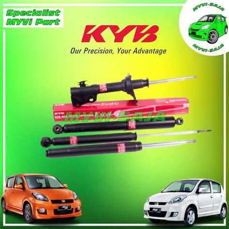 Perodua Myvi 2005 2011 KYB Shock Absorber Front Rear 4 Pcs Gas