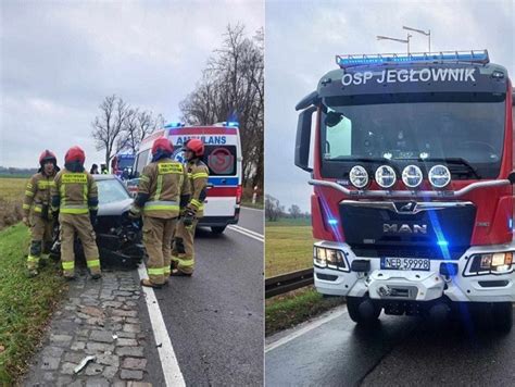 Zderzenie samochodów na trasie Elbląg Malbork