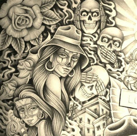 Images By Chris Dice On Clown N In F Chicano Art Tattoos