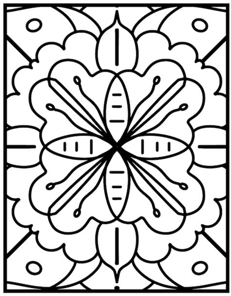 Premium Vector Simple Mandala Coloring Page With Easy And Simple