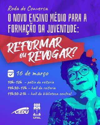 Cedu promove evento para discutir novo ensino médio na próxima quinta