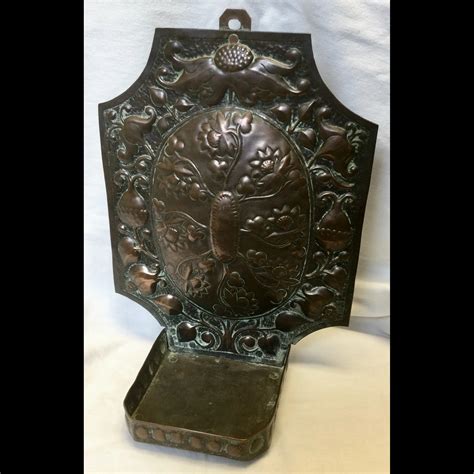 John Pearson Arts And Crafts Copper Wall Shelf C1890