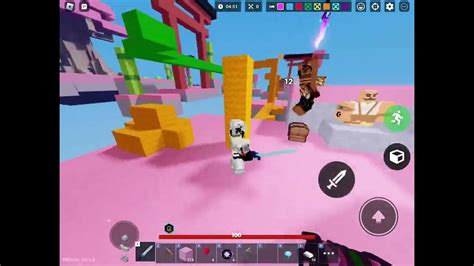 Evelynn Gameplay Solos Mobile Roblox Bedwars Youtube