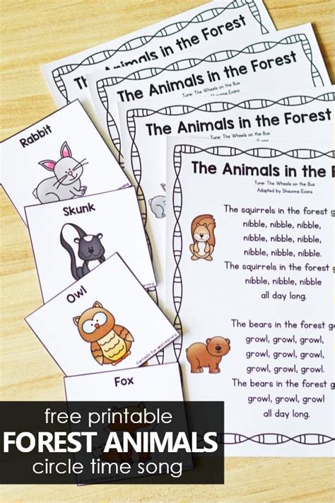 Forest Animals Preschool Circle Time Song - Fantastic Fun & Learning