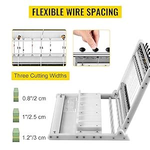 Amazon VEVOR Soap Cutter Cuts 1 15 Bars 0 8 1 1 2 Inch