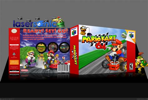 Viewing full size Mario Kart 64 box cover