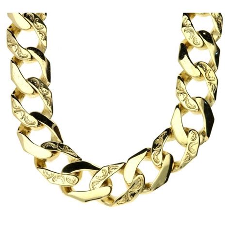 9ct Yellow Gold 31 Inch Heavy Curb Chain 1462g Miltons Diamonds