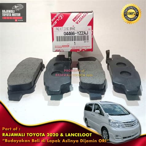 Jual Kampas Rem Belakang Alphard Anh10 2002 2008 Brake Pad Original