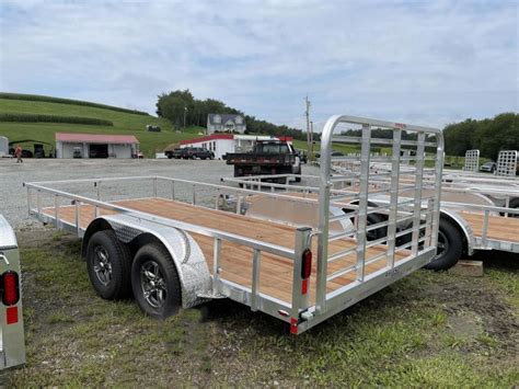 New Legend X Open Deluxe Aluminum Tandem Axle Trailer W Gate