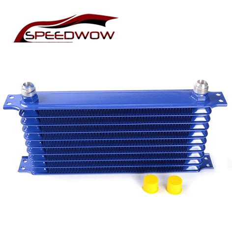 Speedwow 10 Row 10 An Engine Oil Cooler Aluminum Transmission Cooler Racing Oil Cooler Radiator