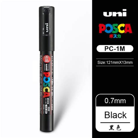 UNI POSCA Marcador Caneta PC 1M PC 3M PC 5M Poster Graffiti Marker