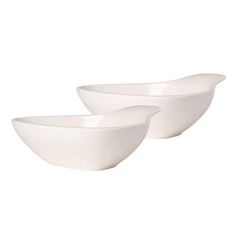 Villeroy Boch New Wave White Porcelain 13 In Square Salad Bowl