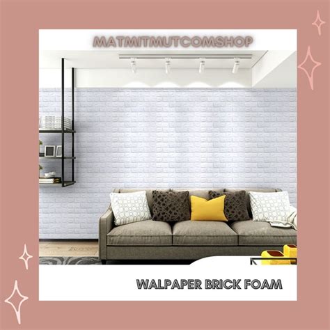 Jual Stiker Dinding 3d Foam Wallfoam Stiker Dinding Kamar 3d High Quality Motif Bata Wallpaper